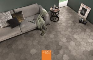 Living cu Gresie Hexagonala Gri Firenze - imagine 2