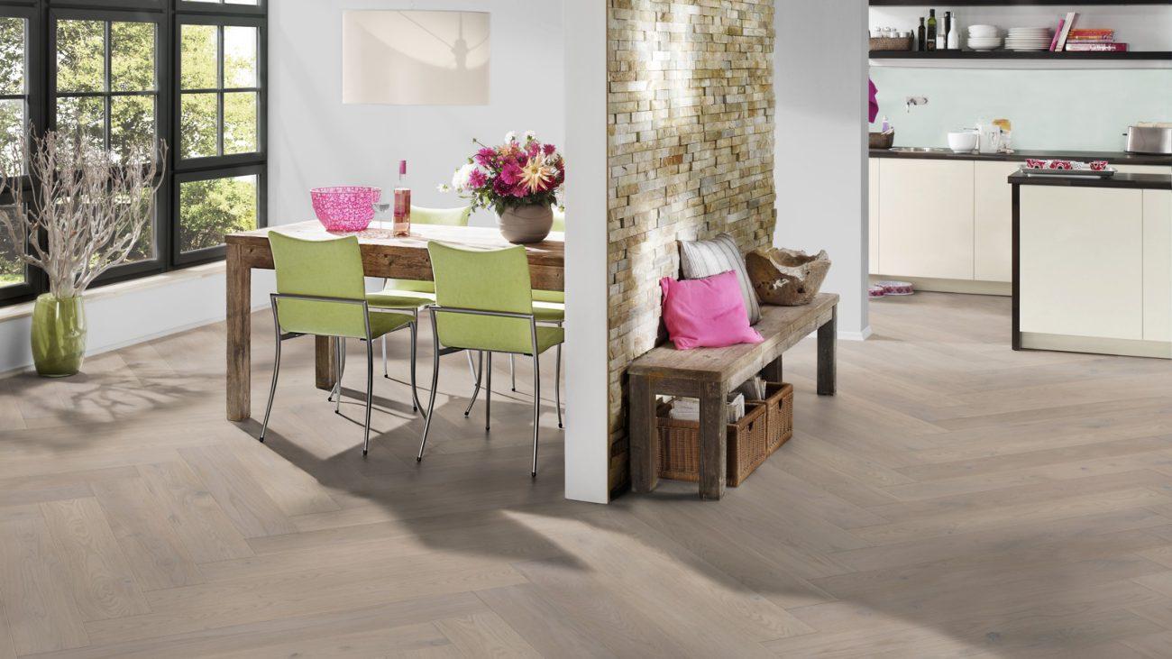 Parchet Stratificat Herringbone M02 Open Space