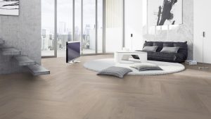 Living cu Parchet Stratificat Herringbone M02