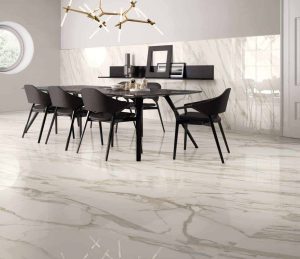 Gresie Portelanata Placi Mari Purity Calacatta Lux Amenajare Dining