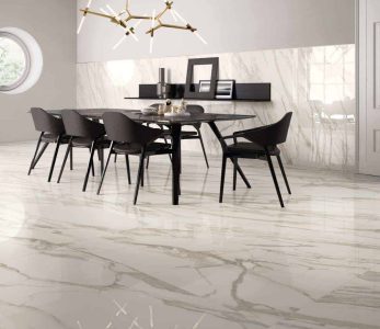 Gresie Portelanata Placi Mari Purity Calacatta Lux Amenajare Dining
