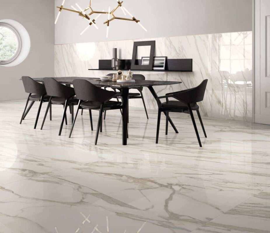 Gresie Portelanata Placi Mari Purity Calacatta Lux Amenajare Dining