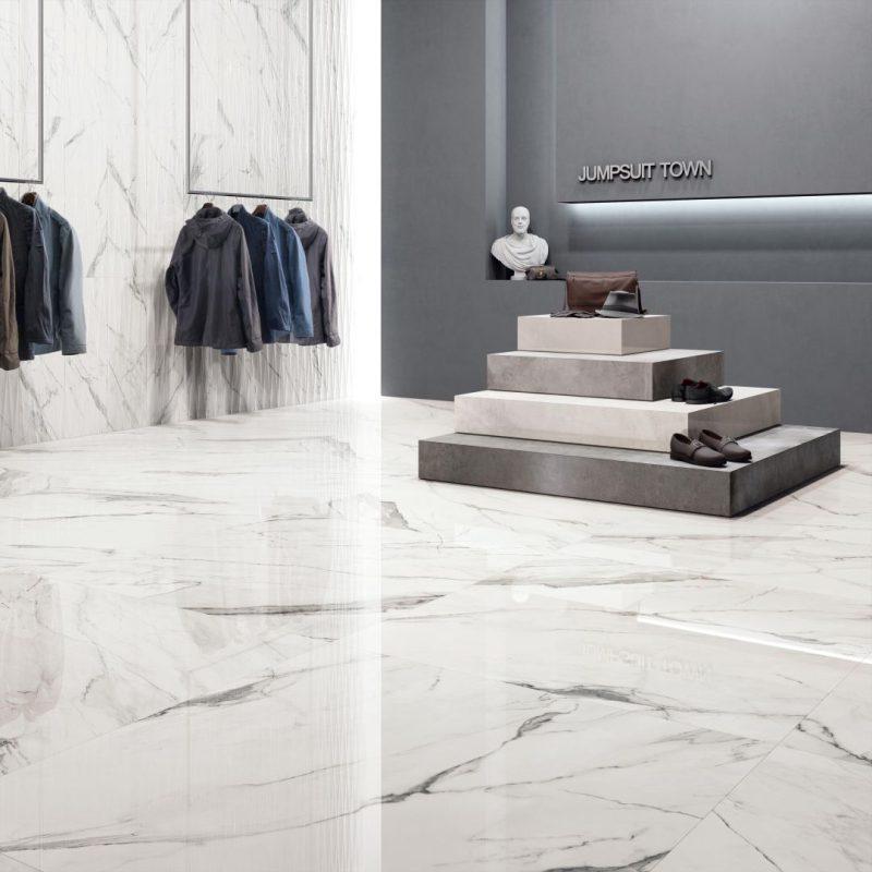 Gresie Portelanata tip Marmura Lucioasa Purity Statuario