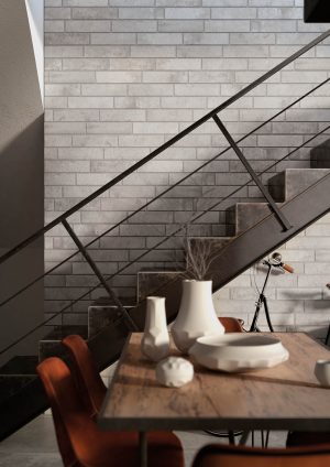 Living cu Gresie Portelanata Story Grey 60x60 cm - imagine 2