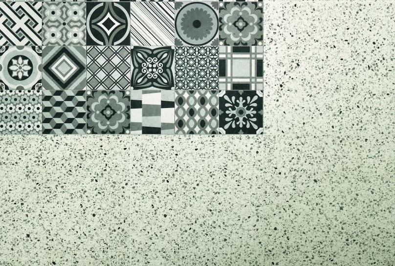 Gresie tip Terrazzo si Gresie Decorata 20x20 cm Living