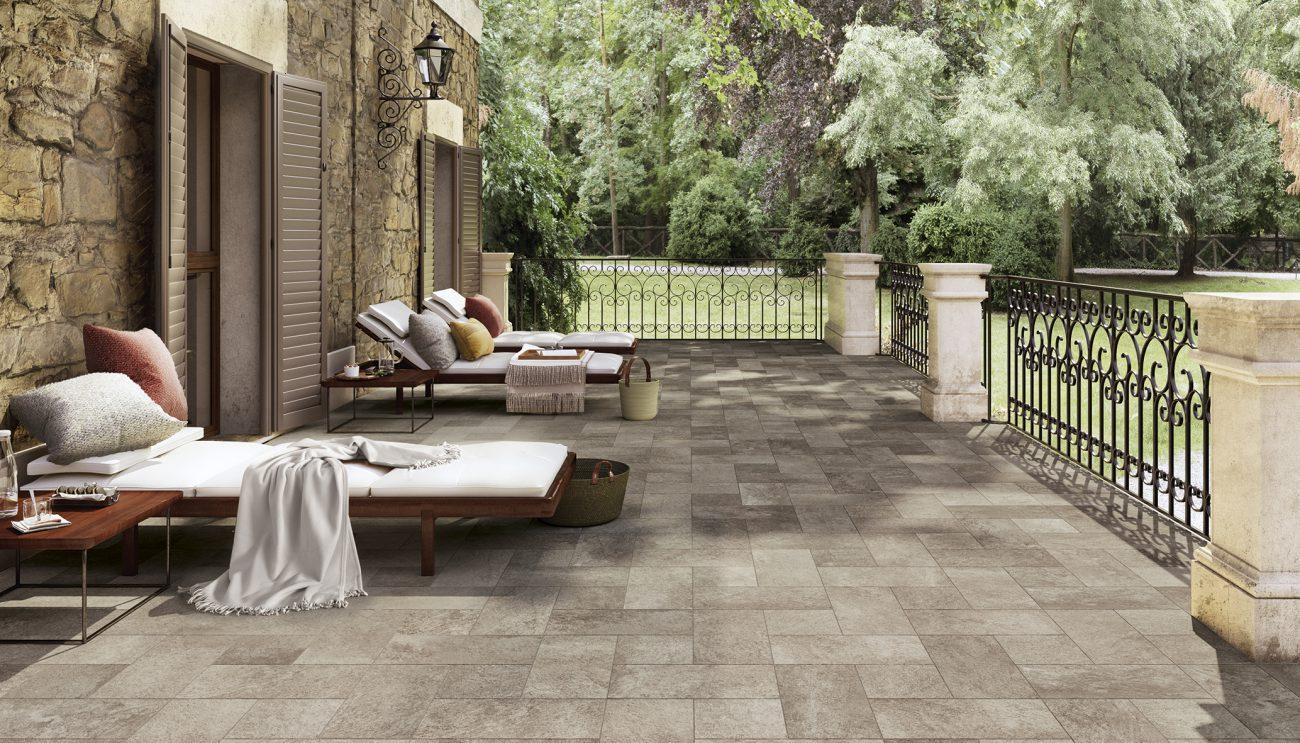 Terasa cu Gresie Portelanata Walk mix