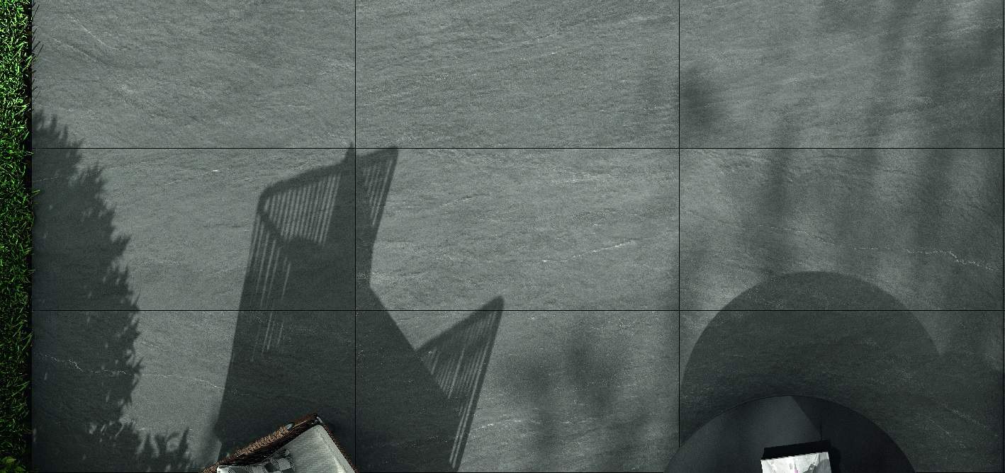 Gresie Exterior R11 aspect Piatra Gri 60x120 cm - imagine 2