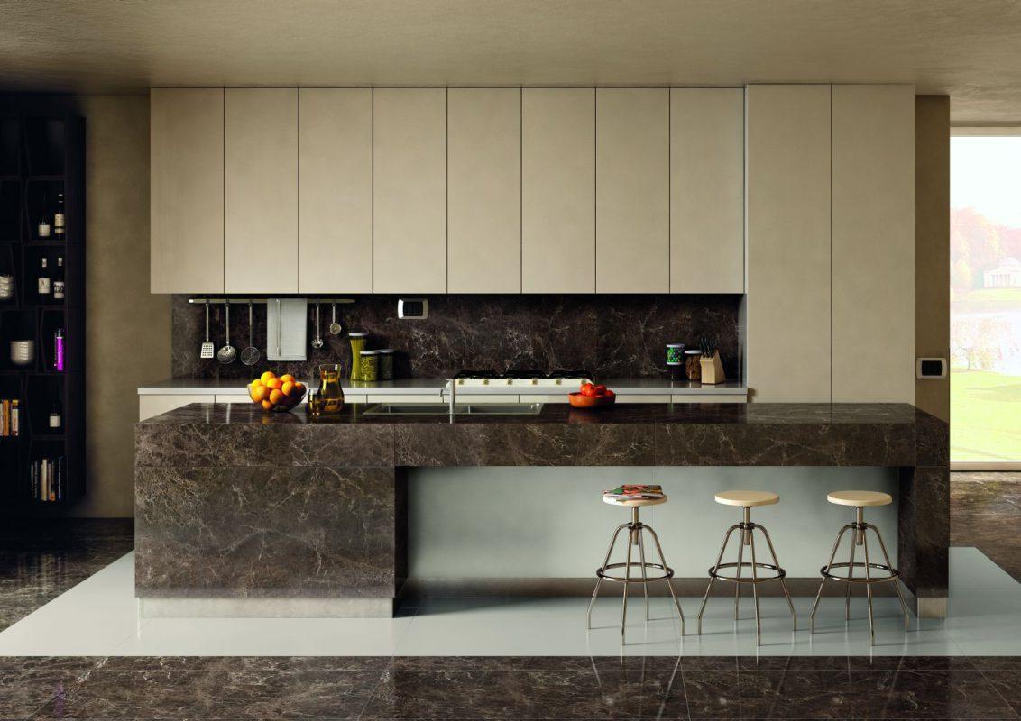 Gresie tip Marmura Elements Emperador Bucatarie