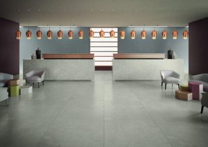 Pardoseala cu Gresie Portelanata tip Marmura Elements S.Grey