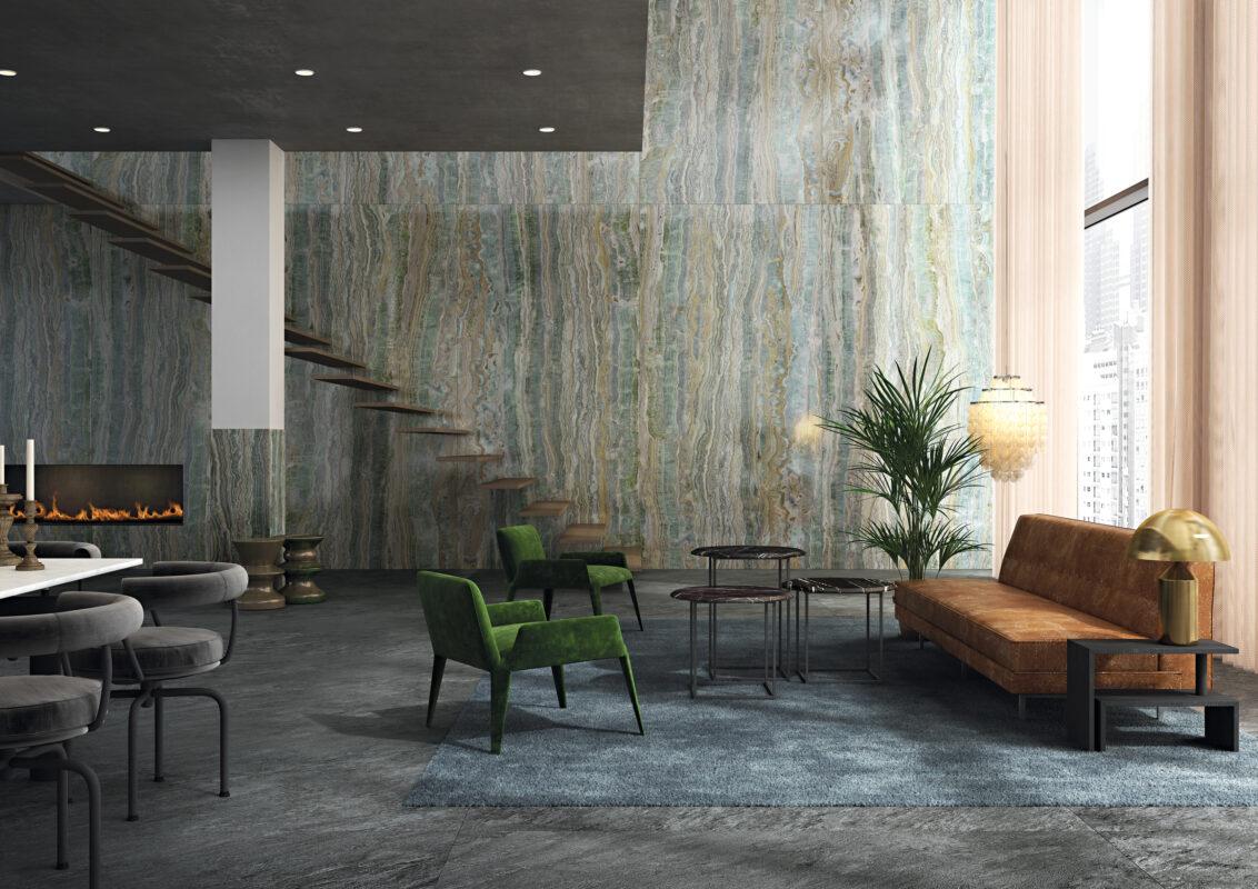 Lastre Nautilus Onice Smeraldo