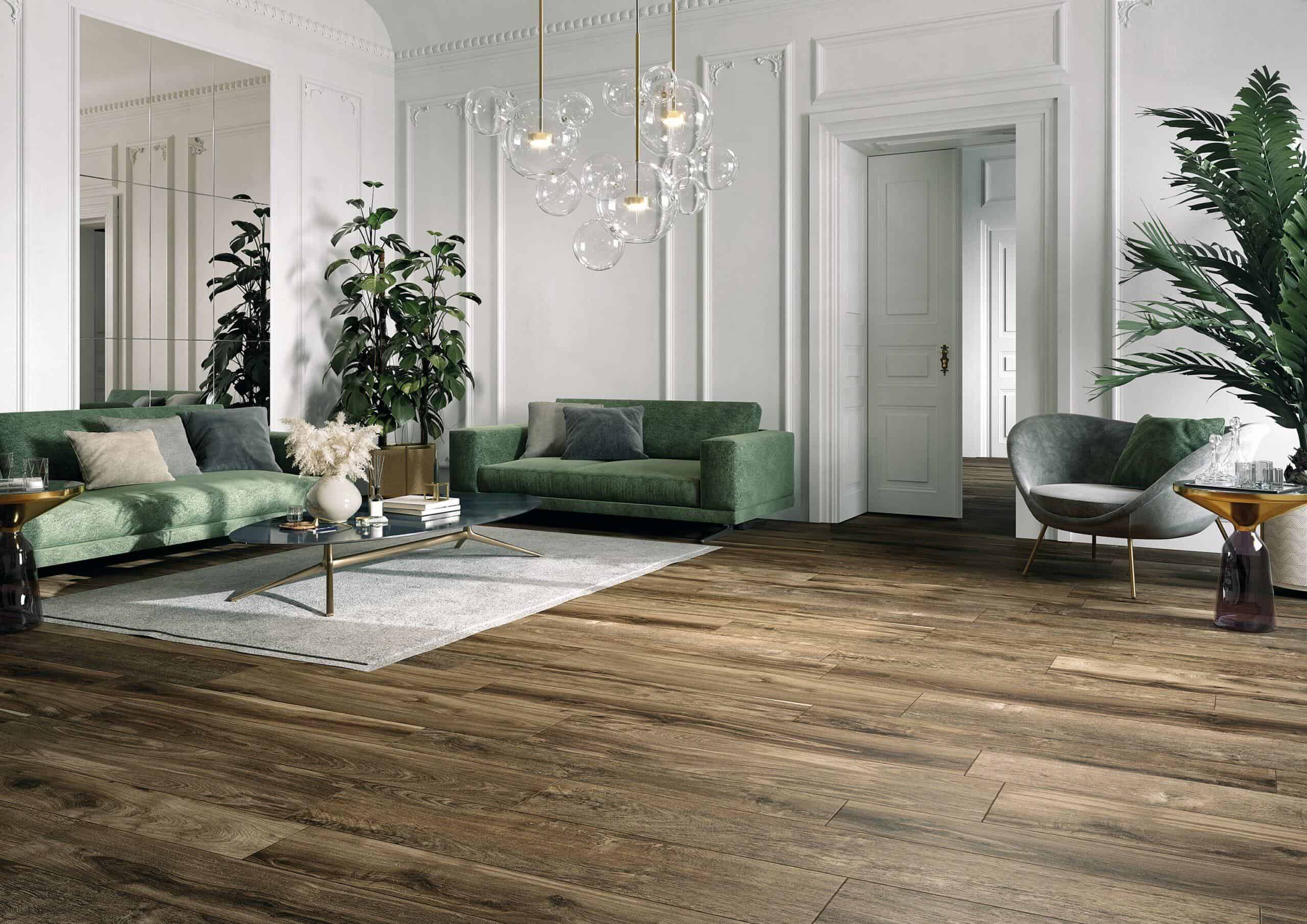 Gresie-portelanata-tip-parchet-amenajare-living-LF_IL_CERRETO_Amarone Gresie Il Cerreto - imagine 1