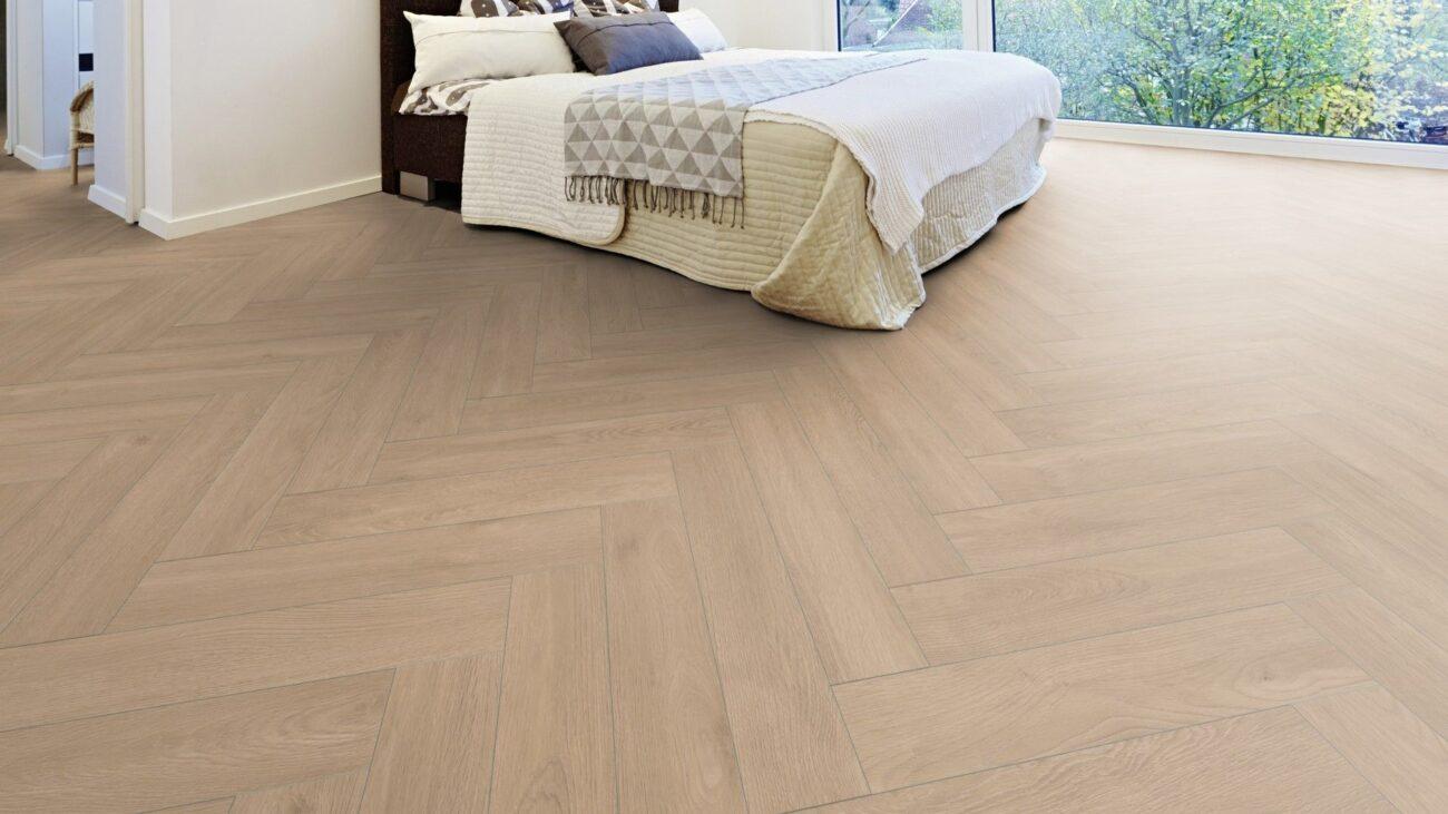 LY01 Parchet Laminat Herringbone Oak Apartment