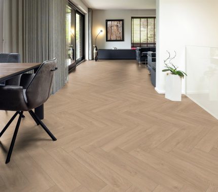 LY01 Parchet Laminat Herringbone Oak Apartment