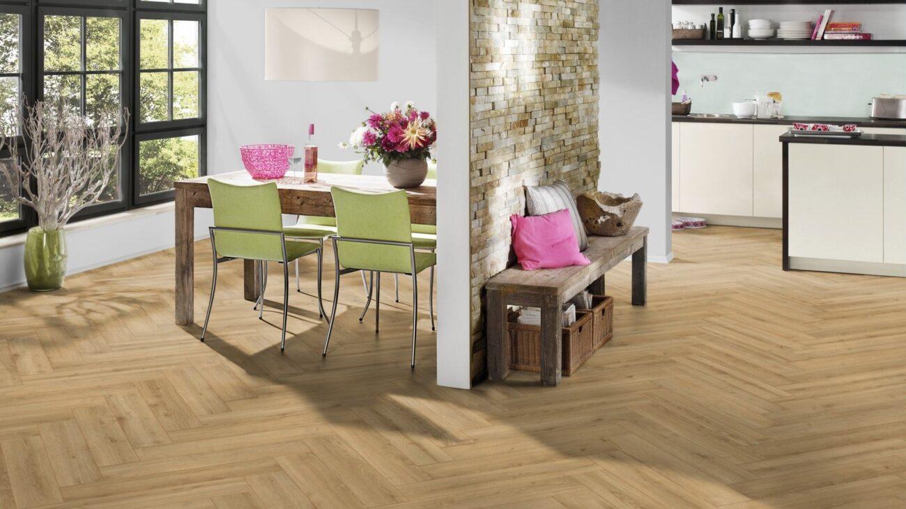 Pardoseala cu Parchet Laminat Herringbone Coach House
