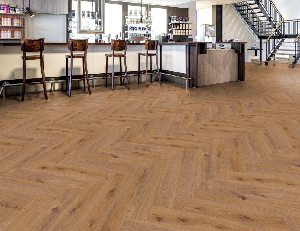 LY06 Parchet Laminat Herringbone Oak Boat House