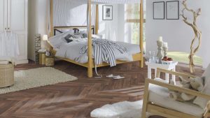 Pardoseala cu Parchet Laminat Herringbone Stejar Cabin