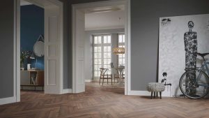 LY08 Parchet Laminat Herringbone Oak Cabin - imagine 5