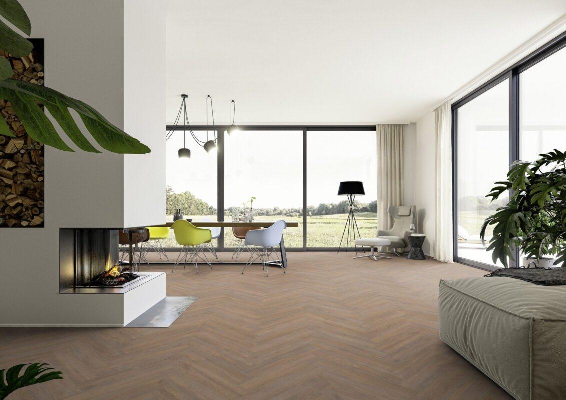 LY09 Parchet Laminat Herringbone Oak Fort