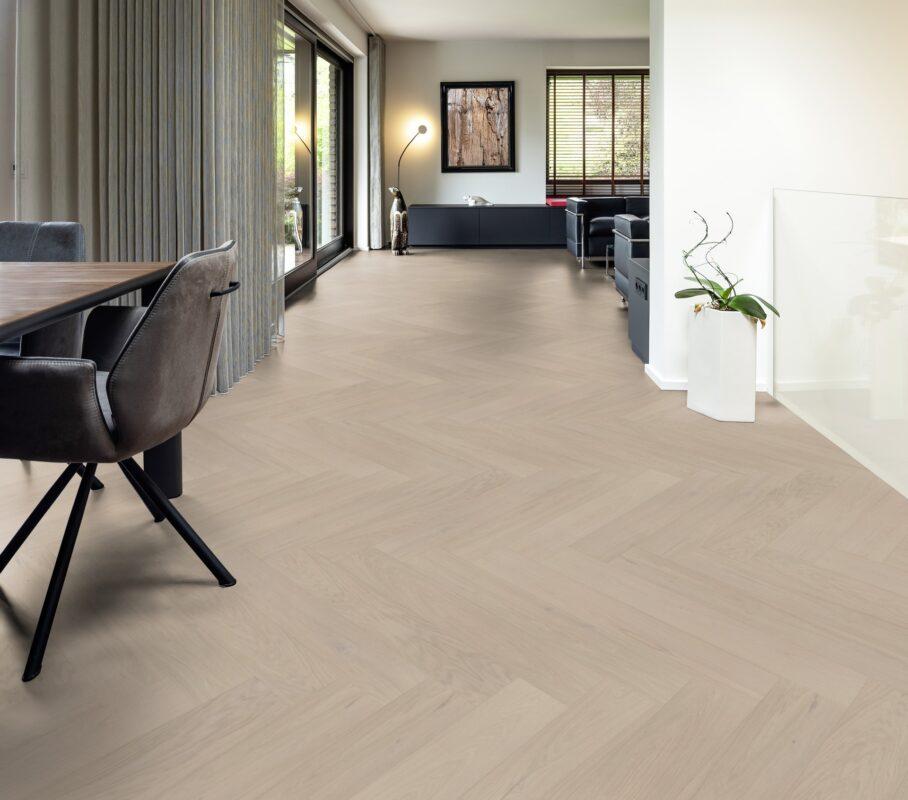 Pardoseala cu Parchet herringbone hibrid Hywood Stejar Veluwe
