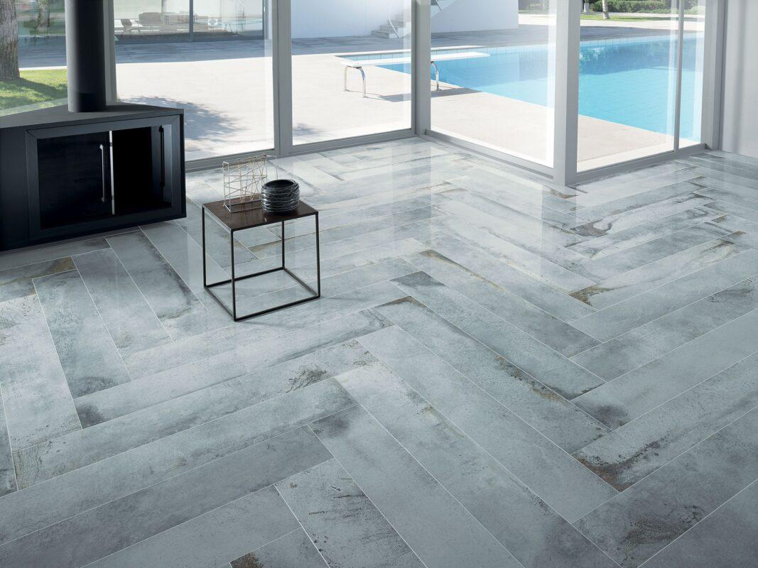 Living cu gresie portelanata lucioasa Lascaux