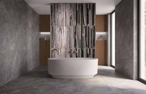 Baie moderna cu faianta 80x160 cm Roma Stone