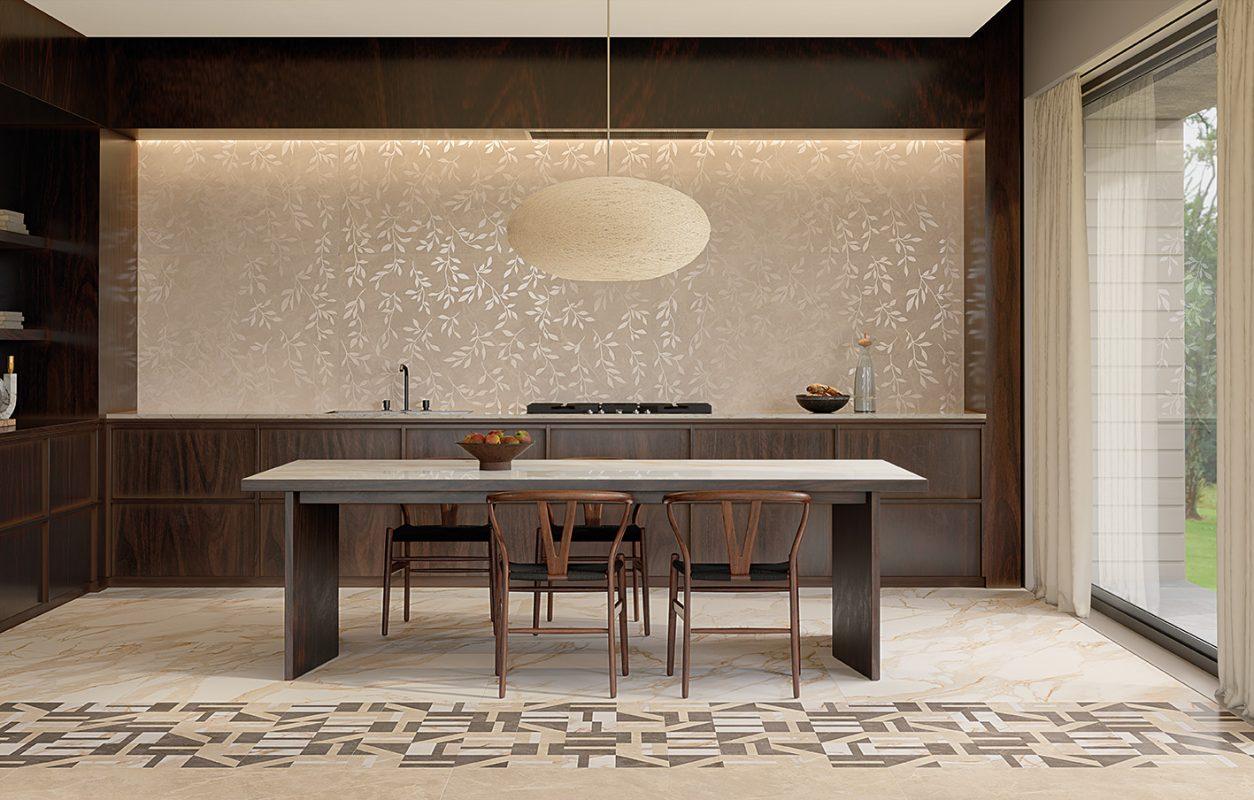 Gresie bucatarie si faianta decorata Roma Stone