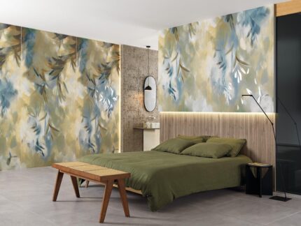 Amenajare Dormitor cu lastre ceramice decorate floral fap ylico