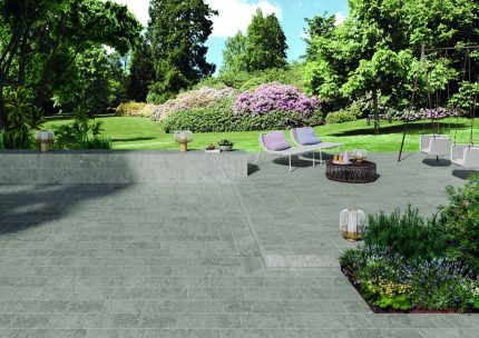 Terasa cu gresie portelanata Percorsi Frame