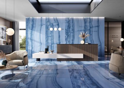 Lastre ceramice culoare blue