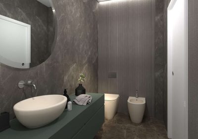 Baie moderna cu gresie s faianta Roma Imperiale FAP