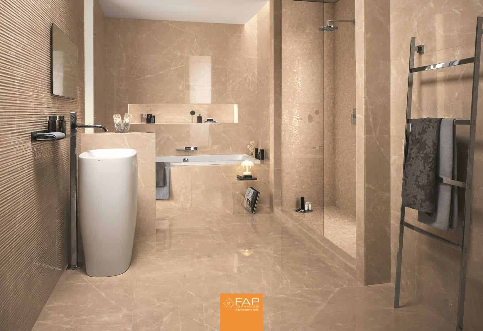 Gresie Faianta Lucioasa Fap Roma Diamond Beige Duna