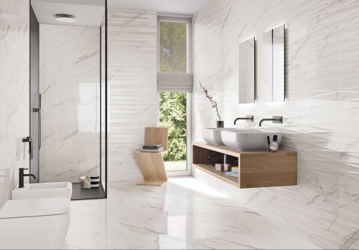 Purity Statuario 30x91 cm Amenajare Baie