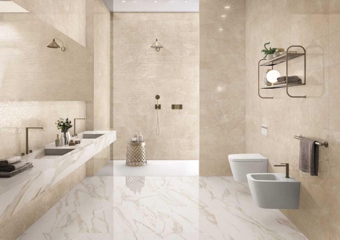 Supergres Purity royal beige bagno amenajare baie