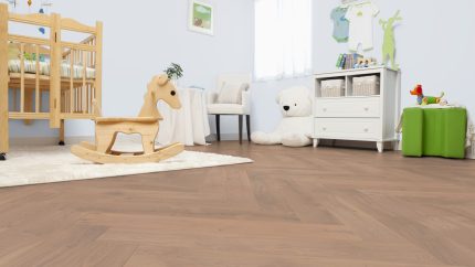 Parchet Stratificat Herringbone Stejar Amrum amenajare pardoseala camera copii