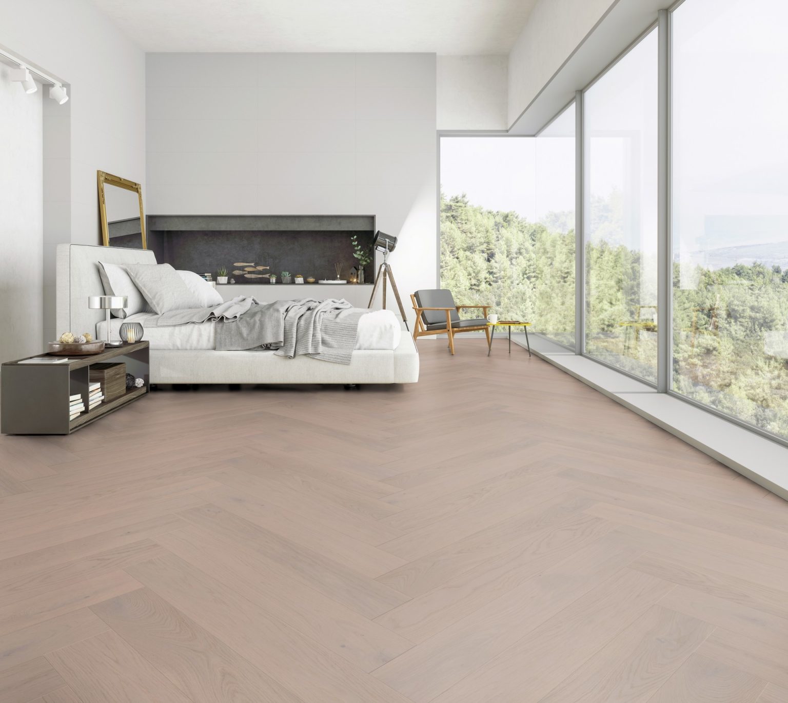 Parchet Stratificat Herringbone Stejar Borkum
