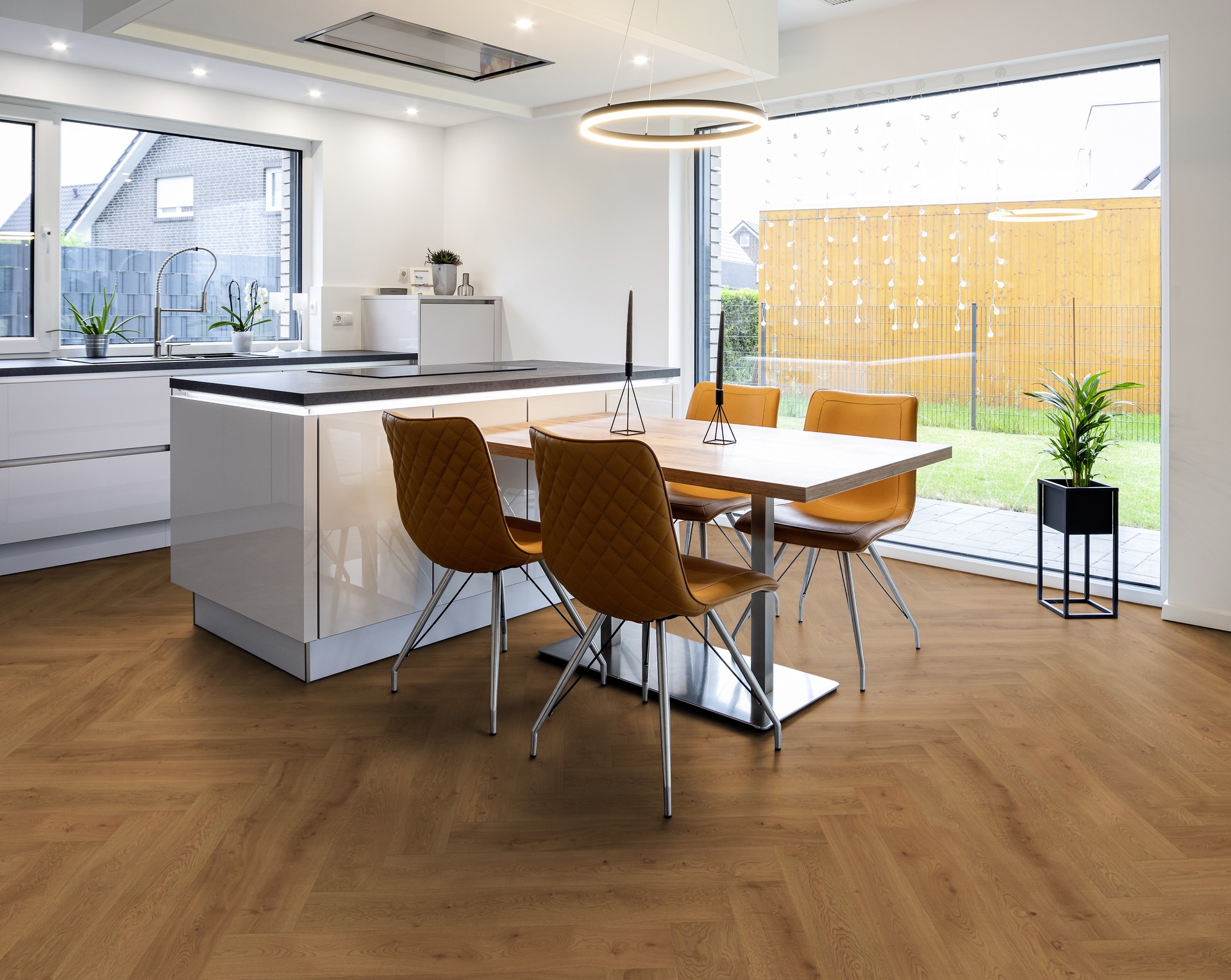 Parchet-stratificat-stejar-herringbone-Funen-pardoseala-bucatarie Parchet Stratificat Herringbone Stejar Funen