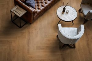 Parchet Stratificat Herringbone Stejar Funen amenajare pardoseala living