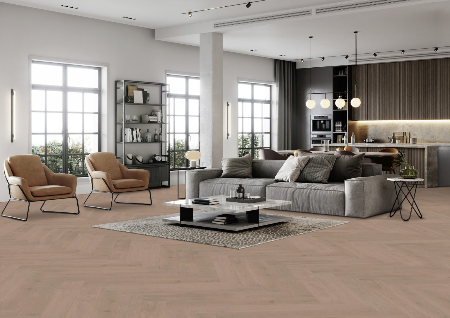 Parchet Stratificat Herringbone Stejar Sylt