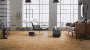 Parchet Stratificat Herringbone Stejar Texel amenajare pardoseala living modern