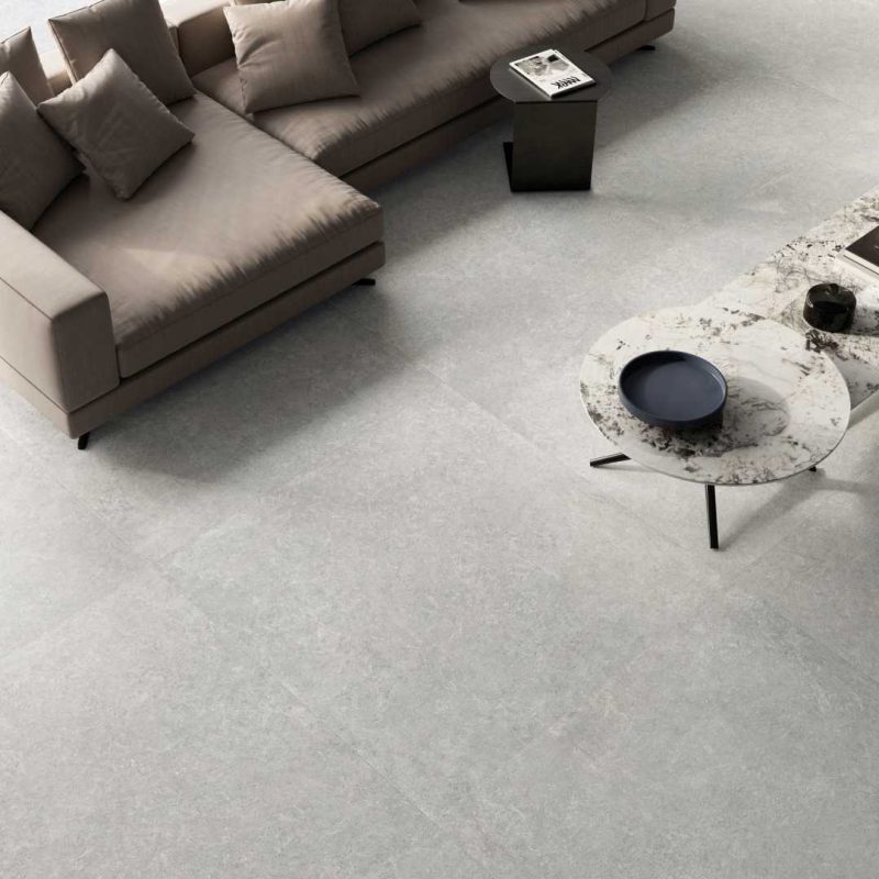 Gresie portelanata Kalkarea PEARL Supergres amenajare living