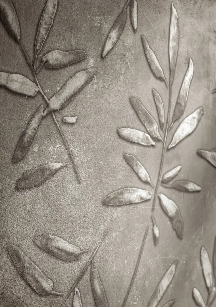 Gresie-decorata-Novabell_Wanderwall_Macro_FoliageDark-Gada-Ceramic