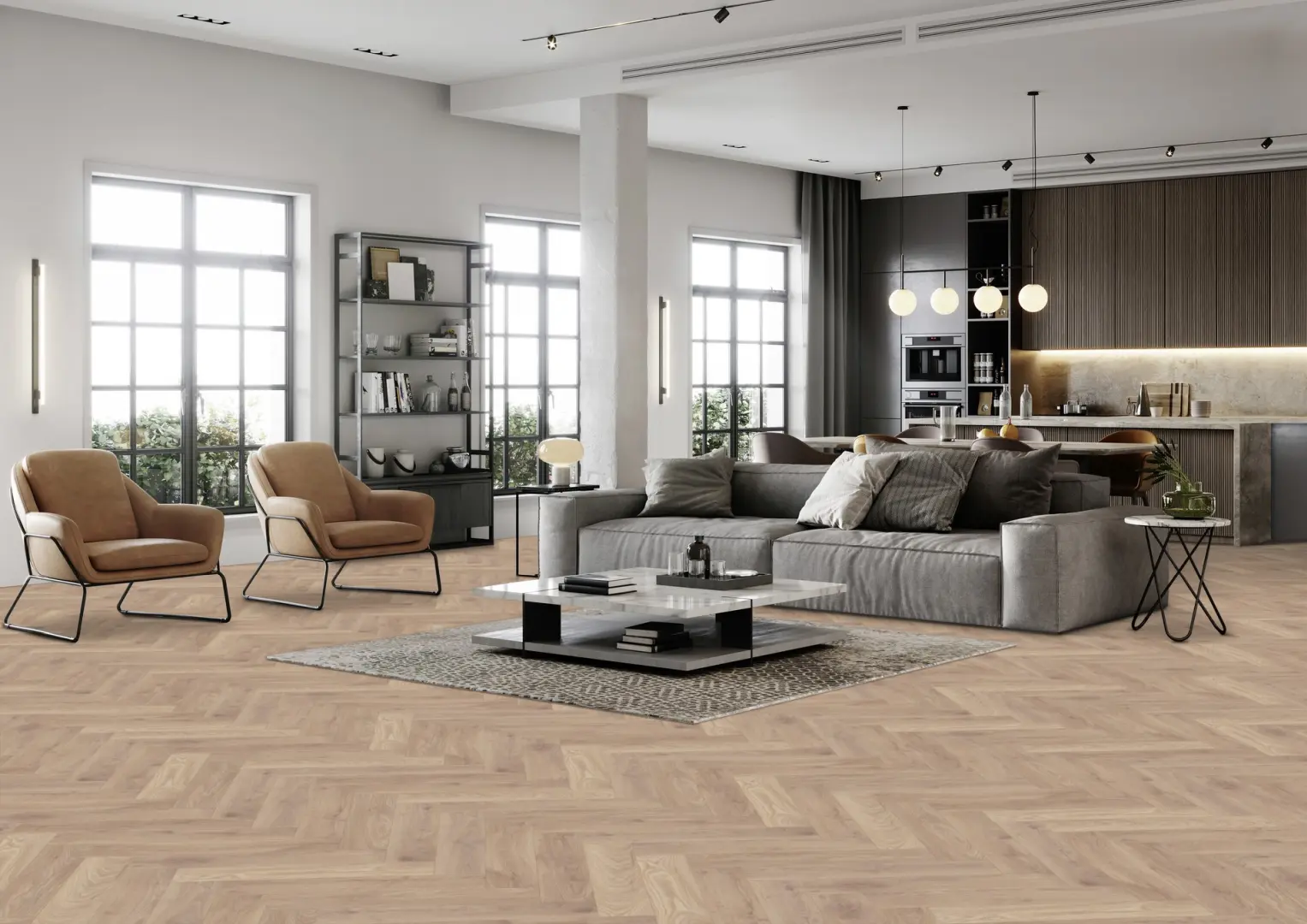 Pardoseala Parchet Laminat Herringbone Maisonette
