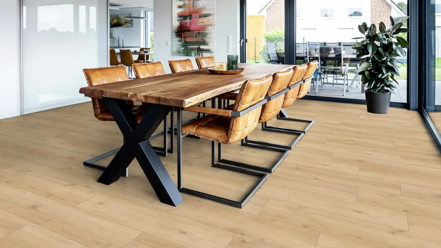 Dining cu Parchet Laminat Oak Hygee