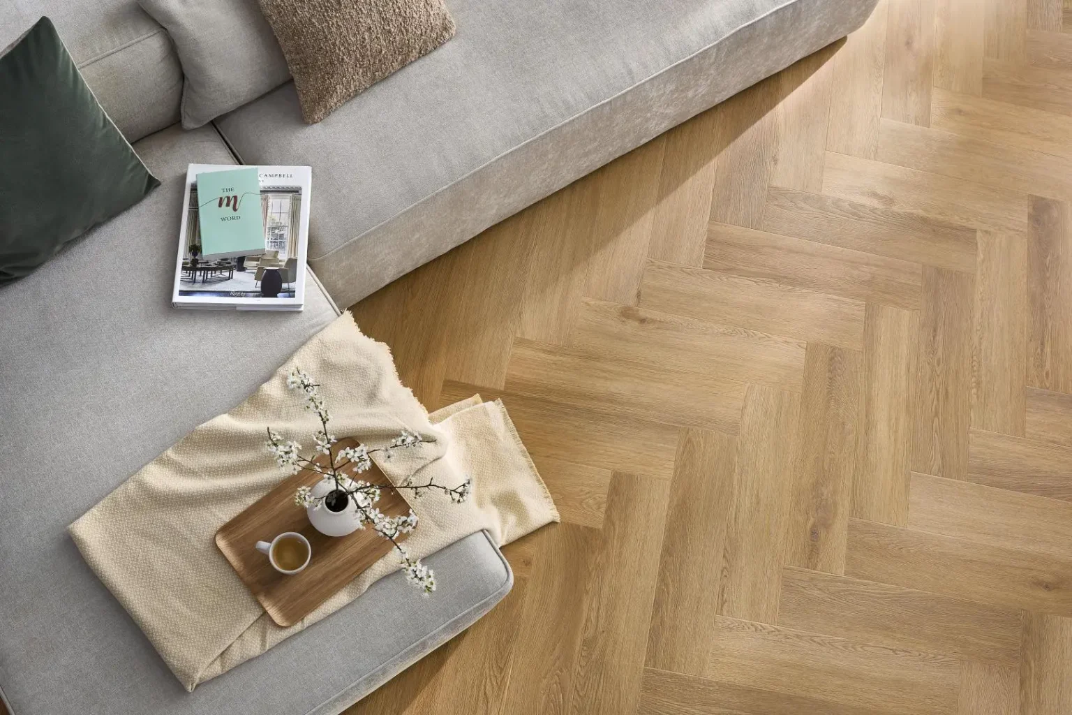 Parchet SPC Herringbone Burbon Eir