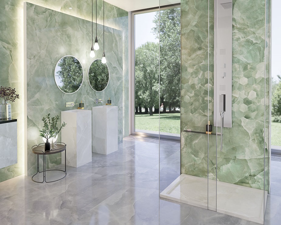 Baie-cu-gresie-portelanata-tip-onyx-jade_grey_white-Energie- Gada