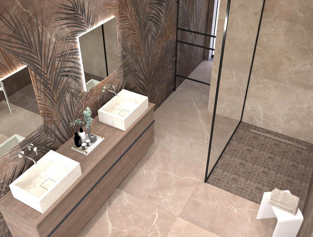 Baie-modena-cu-gresie-si-faianta-premium Roma-Stone-FAP-Gada-Ceramic1