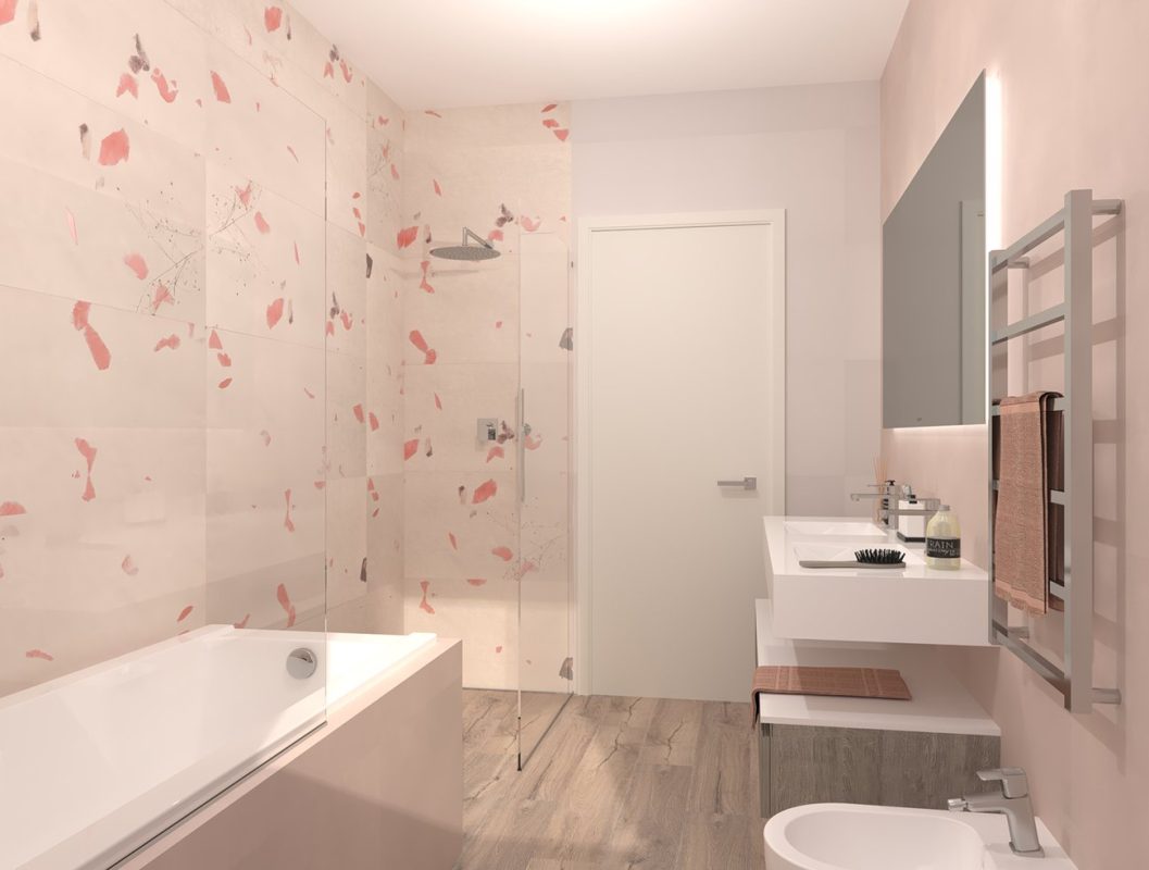 Baie-moderna-cu-faianta-Ylico-50x120cm-si-gresie-portelanata-Roots