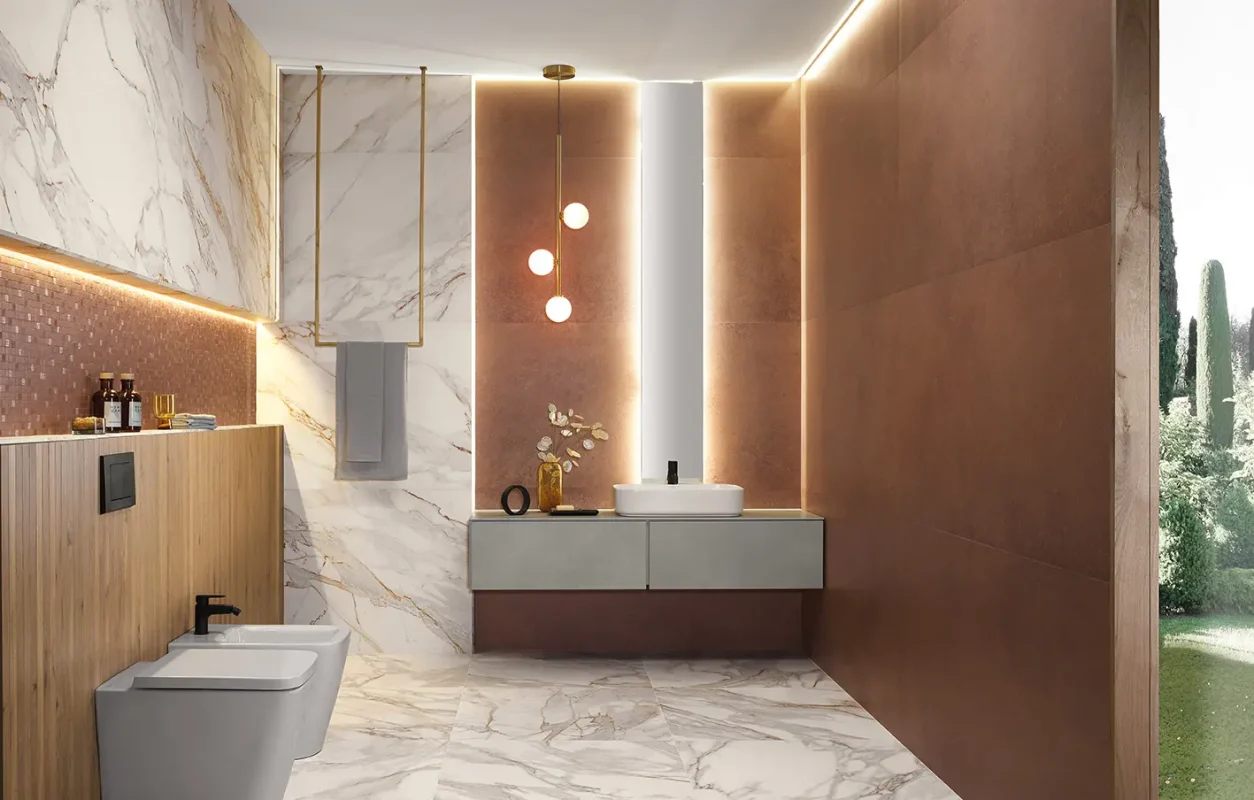 Baie-moderna-cu-placi-de-faianta-80x160cm-si-gresie-portelanata-tip-marmura-FAP_Roma-Stone_nou-Gadaceramic