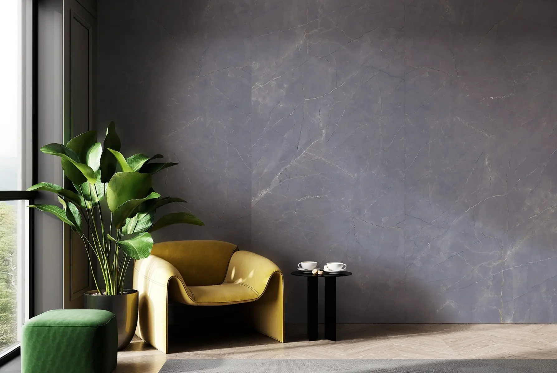 Amenajare-cu-gresie-aspect-marnura-AMANI-COOL-120x280-LIVING Gresie tip Marmură Amani
