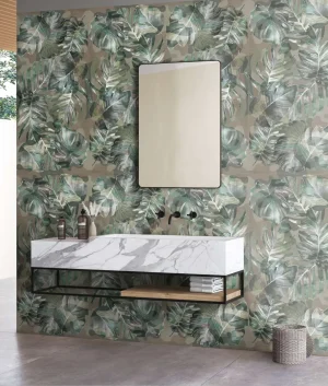 Bai Moderne cu Gresie Decorată WallArt - imagine 2